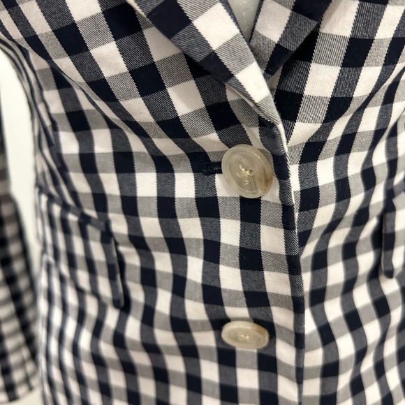 Banana Republic Ginham blazer sz 00P - Picture 5 of 9
